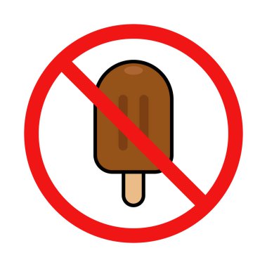 Beyaz Arkaplanda Dondurma İşareti Yok