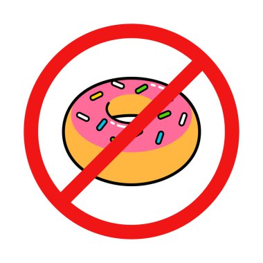 Beyaz Arkaplanda Donut İşareti Yok