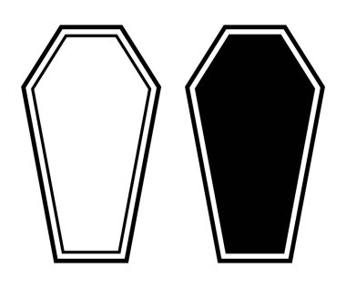 Beyaz Arkaplanda Vektör Tabut Resimleri