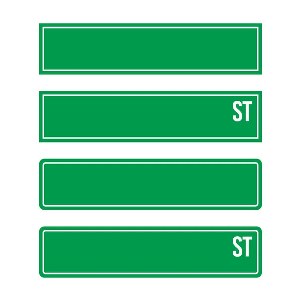 街道上的一组矢量标志 — 图库矢量图片