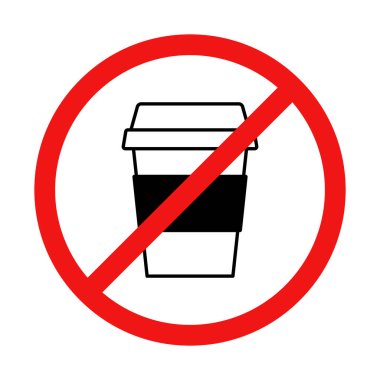 Beyaz Resim Üzerine Kahve Kadehi İşareti Yok