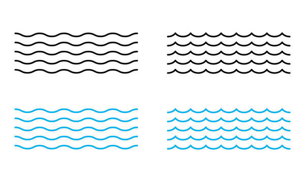 Vector Waves White Background — Stock Vector