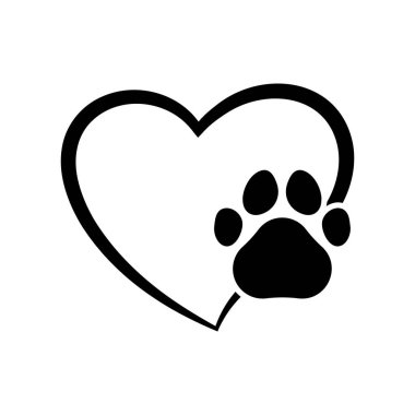 Pençeli Soyut Kalp Vektörü