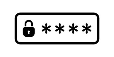 Vektör Parolası Kilitli Gösterge ResmiComment