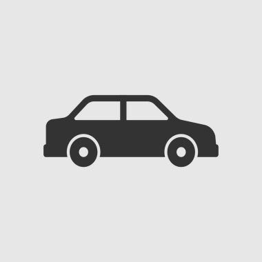 Vektör Basit İzole Araba Simgesi
