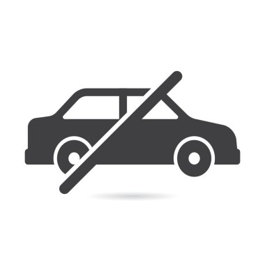 İzole edilmiş Vektör Araç Simgesi Yok