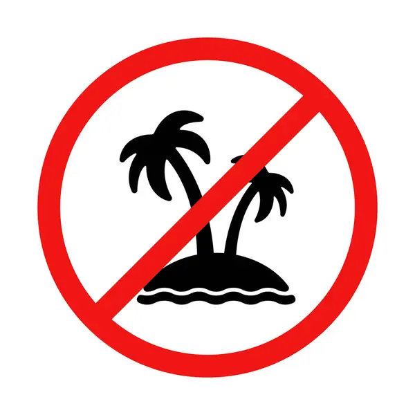 Vector Island Paradise Sign — Stock Vector