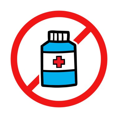 Beyaz Arkaplanda Vektör Tıbbı İşareti