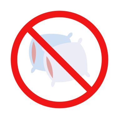 Beyaz Arkaplanda Yastık Yok