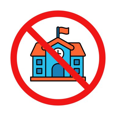 Beyaz Arkaplanda Okul Tabelası Yok