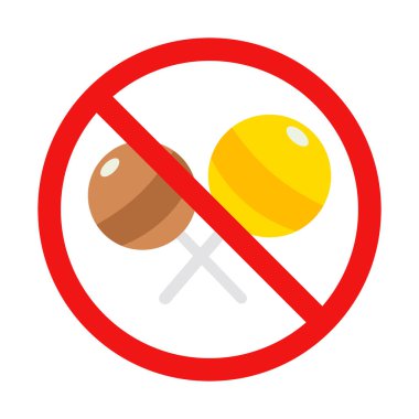 Beyaz Arkaplanda Lolipop Yok