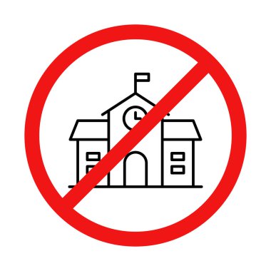 Beyaz Arkaplanda Okul Tabelası Yok