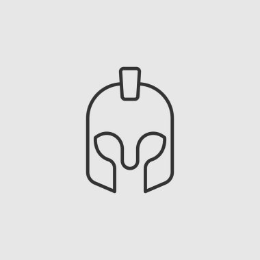 Vektör Basit İzole Kask Simgesi