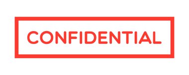 Beyaz Arkaplanda Vektör Gizliliği Etiketi