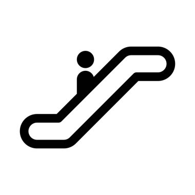 Beyaz Arkaplanda Vektör Yürüteç Simgesi