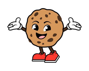 Vektör Çikolatalı Kurabiye Karakteri