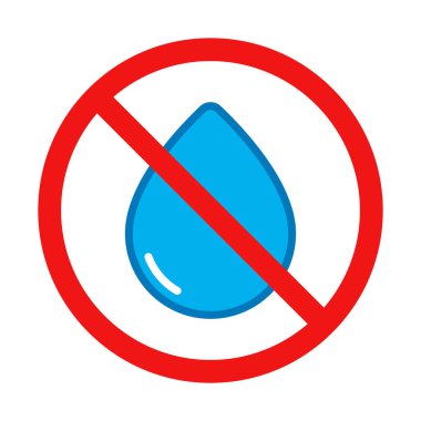 Beyaz Arkaplanda Su ve Sıvı İşareti Yok