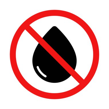 Beyaz Arkaplanda Su ve Sıvı İşareti Yok