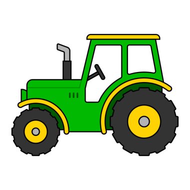 Vektör Çizgi Film Çekici İllüstrasyonu