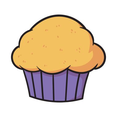 Çizgi film Kek Kek Vektörü İllüstrasyonu