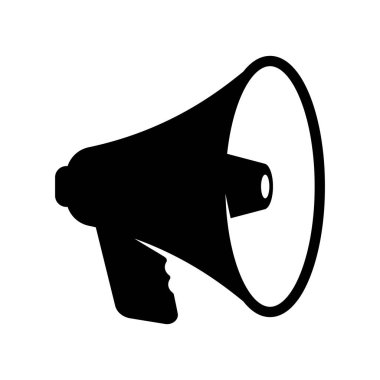Vektör Basit İzole Edilmiş Megafon Simgesi