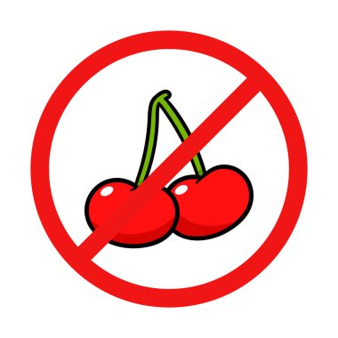 Beyaz Arkaplanda Kiraz Yok İmzası