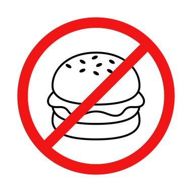 Beyaz Arkaplanda Hamburger İşareti Yok