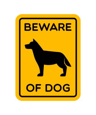 Vektör Köpek İşaretine Dikkat