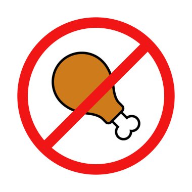 Beyaz Arkaplanda Tavuk Budu Yok