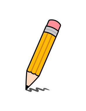 Vektör Düz Kalem Tasarımı Çizimi