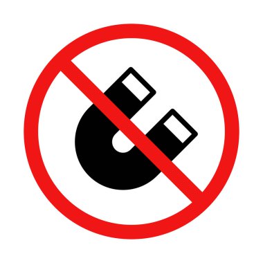 Beyaz Arkaplanda Mıknatıs İşareti Yok