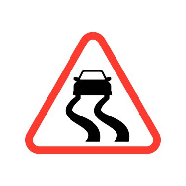 Vektör Kaygan Yol İşareti ResmiComment