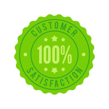 Vektör Müşteri Memnuniyeti Rozet Etiketi