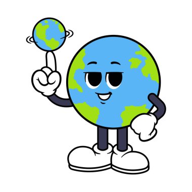 Parmakta Vektör Küre Dönen Küre