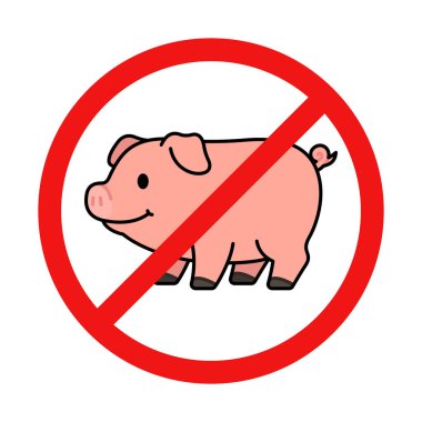 Beyaz Arkaplanda Domuz İşareti Yok