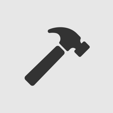 Vektör Basit İzole Çekiç Simgesi