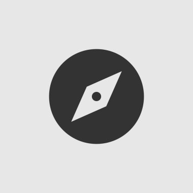 Vektör Basit İzole Pusula Simgesi