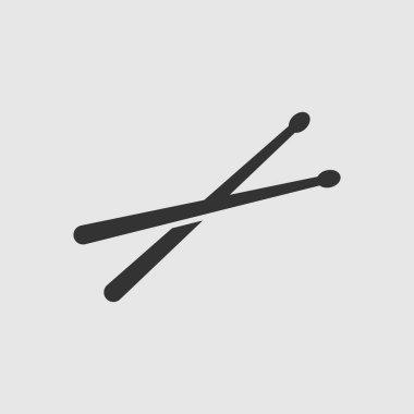 Vektör Basit Davul Çubukları Simgesi