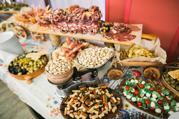 Buffet Con Una Variedad Deliciosos Dulces Ideas Comida Celebración — Foto de Stock