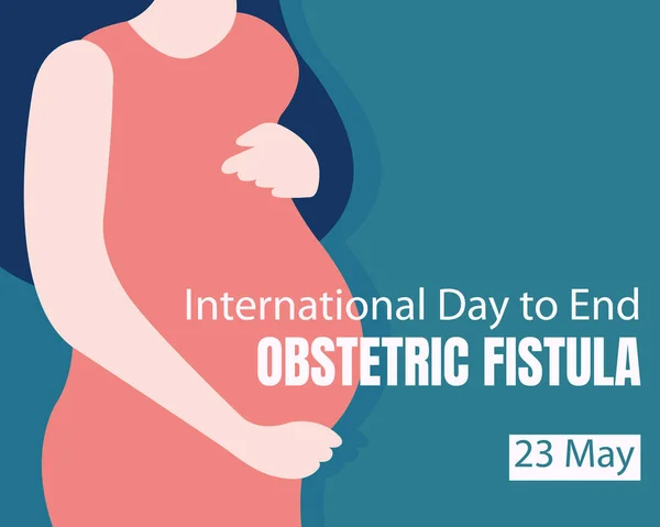 Illustration Vector Graphic Gesture Pregnant Woman Perfect International Day Day — Stock vektor