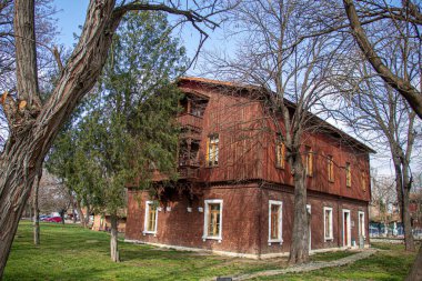 Edirne, Turkey, February 2023: Historic Edirne Train Station and various museums