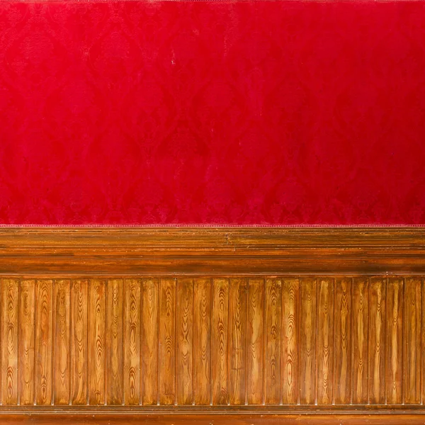 red abstract texture of wooden wall with copy space