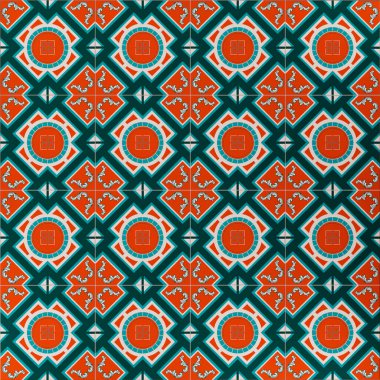 geometrik şekilli kusursuz desen, illüstrasyon