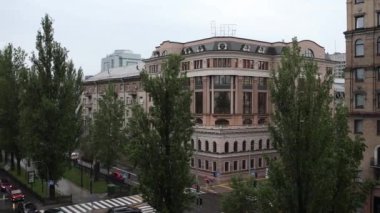 Avrupa şehrinin merkezindeki binalar