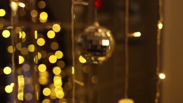 Disco Layer Wall Garland Festive Background — Stockvideo