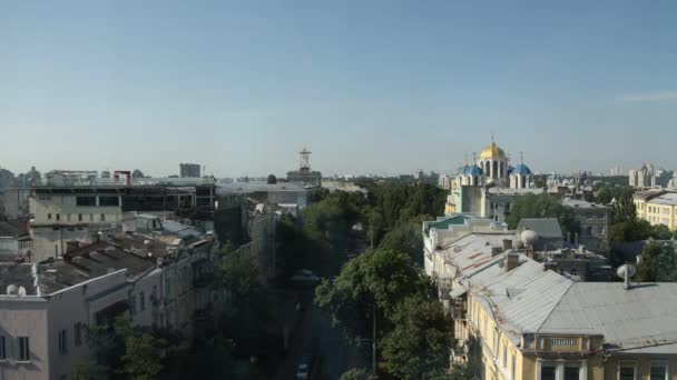 Widok Centrum Kijowa Ukrainie — Wideo stockowe