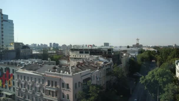 Ukrayna Daki Kyiv Şehir Merkezinin Görüntüsü — Stok video