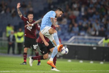 Roma, İtalya 30.10.2022: İtalya Futbol Şampiyonası Serie A 2022-2023, İtalya Olimpiyat Stadyumu 'nda SS Lazio ve Salernitana Calcio arasında oynanan karşılaşma..