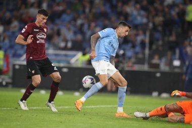 Roma, İtalya 30.10.2022: İtalya Futbol Şampiyonası Serie A 2022-2023, İtalya Olimpiyat Stadyumu 'nda SS Lazio ve Salernitana Calcio arasında oynanan karşılaşma..