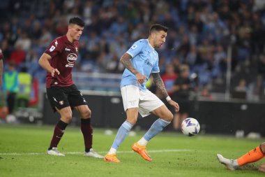 Roma, İtalya 30.10.2022: İtalya Futbol Şampiyonası Serie A 2022-2023, İtalya Olimpiyat Stadyumu 'nda SS Lazio ve Salernitana Calcio arasında oynanan karşılaşma..
